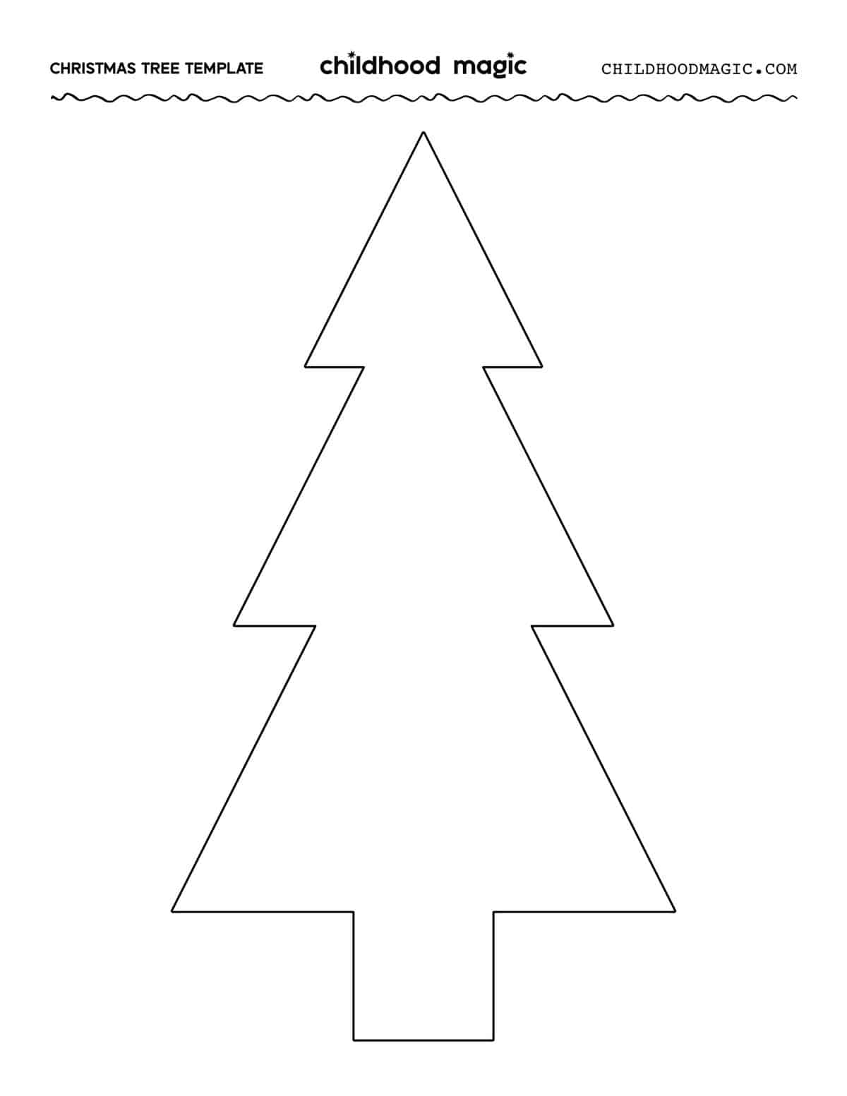 christmas tree outline - childhood magic